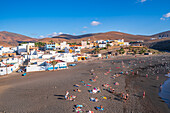 Blick auf Playa de Ajuy vom Mirador Playa de Ajuy, Ajuy, Fuerteventura, Kanarische Inseln, Spanien, Atlantik, Europa
