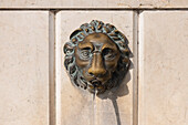 Fountain with lion, the symbol of Venice, Veneto, Italy, Europe