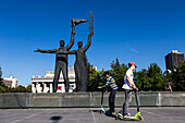 Communist sculptures in Novossibirsk
