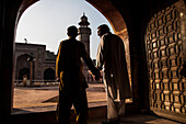 Inside Wazir Khan mosque in Lahore