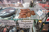 Examples of cured fish delicacies, Fish canning factory (USISA), Isla Cristina, Spain