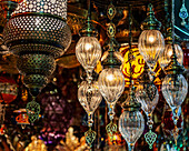 lamps in the great bazaar of istanbul, Istanbul, turkey