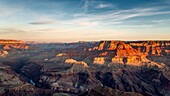 Sonnenaufgang am Grand Canyon, Arizona, USA