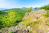 Monte di Pietra Corva, Tidonetal, Oltrepo Pavese, Provinz Pavia, Apennin, Lombardei, Italien