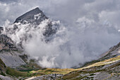 Clouds around Intermesoli Peak - Gran Sasso Mountains - Abruzzo - Italy
