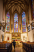 Interior, parish church of stadtpfarrkirche, in the street Herrengasse, Graz, Austria