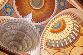 Interior detail of ceiling and domes, Mohammad Al-Amine Mosque, Beirut, Lebanon