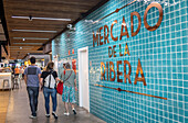 Entrance to La Ribera market, Bilbao, Spain