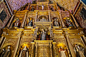 Santa Clara museum, church, detail of the altarpiece, Bogota, Colombia