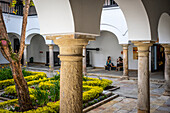 Courtyard of Museo Casa de Moneda or Casa de la Moneda museum, Bogota, Colombia