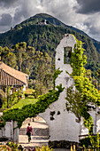 Kleine Kapelle auf dem Cerro de Monserrate, neben Santuario del Senor de Monserrate, Kirche, Bogota, Kolumbien