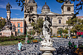 Cathedral in Plaza Murillo, La Paz, Bolivia