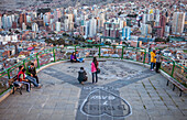 Panoramic view of downtown from Killi Killi lookout, La Paz, Bolivia