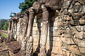 Terrace of the Elephants, Angkor Thom, Angkor Archaeological Park, Siem Reap, Cambodia
