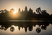 Sunrise, in Angkor Wat, Siem Reap, Cambodia