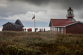 Leuchtturm und Capilla Stella-Maris, Kap Hoorn, Feuerland, Patagonien, Chile