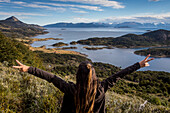 Wulaia Bay, also called Caleta Wulaia, Navarino Island,Tierra de Fuego, Patagonia, Chile