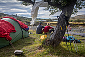 Camping area Las Torres,Torres del Paine national park, Patagonia, Chile
