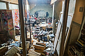 Francis Bacon Studio - reconstructed studio of painter Francis Bacon, in Dublin City Gallery The Hugh Lane, Dublin, Ireland