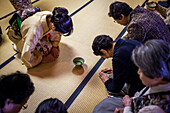 Tea ceremony, in Cyu-o-kouminkan, Morioka, Iwate Prefecture, Japan