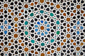 Detail, gefliest, Medersa oder Madrasa Bou Inania, Fez el Bali, Fez, Marokko