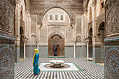 Medersa oder Madrasa el-Attarine, Medina, Fez el Bali, Fez, Marokko