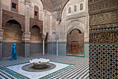 Medersa or Madrasa el-Attarine,medina, Fez el Bali, Fez, Morocco