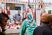 Butcher shop, medina, Fez. Morocco