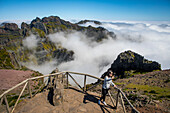 Aussichtspunkt, in Pico do Arieiro ,Madeira, Portugal