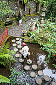 Tropischer Garten des Monte Palace (japanischer Garten), Madeira, Portugal