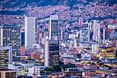 Skyline, Innenstadt, Stadtzentrum, Zentrum, Medellín, Kolumbien