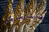 Galionsfigur des Lastkahns, Königliches Nationalmuseum für Lastkähne, Thonburi, Bangkok, Thailand