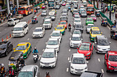 Stau auf der Ratchadamri Rd, Bangkok, Thailand