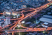 Junction, Sirat Expy expressway at Chalerm Maha Nakhon Expy expressway, Bangkok, Thailand