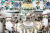 Detail, ornamentation,sculpture, statue, decoration, in Wat Arun (Temple of Dawn), Bangkok, Thailand