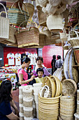 Basketry shop, Warorot Market (Talat Warorot) in Chiang Mai, Thailand