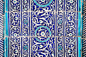 Detail, Fassade, Ornamentik der Islom Hoja Medressa, Chiwa, Usbekistan