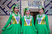 Women in traditional costume, Samarkand, Uzbekistan