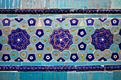 Detail, ornamentation, Ulug Sultan Begim mausoleum, Shah-i-Zinda complex, Samarkand, Uzbekistan
