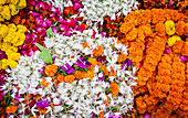 Der Blumenmarkt,Varanasi, Uttar Pradesh, Indien