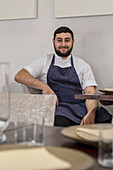 Harvey Perttola, Chefkoch des Restaurants Maribel, 6 Brindley Pl, Birmingham, England