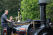 Show for children, Vale of Rheidol Steam Railway, Devil's Bridge Station, Wales