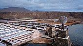 Salinas (saltworks) de Janubio, in Lanzarote island, Canary islands, Spain