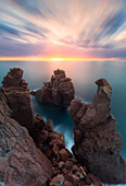 Nido dei passeri at sunset, Calasetta, Sud Sardegna, Sardinia, Italy.