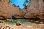 Grotta sfondata (zerbrochene Höhle), Vieste, Gargano, Apulien, Italien, Europa