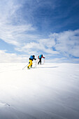 Ski touring at Valle Spluga Valchiavenna Lombardia Italy