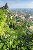 Europe, Italy, San Marino: the castle above the city