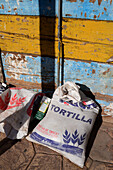 Tortillasäcke in Santa Rosalia, Baja California Sur, Mexiko