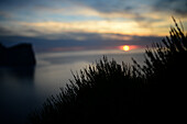 Sunset from Cap de Formentor lighthouse, Mallorca, Spain