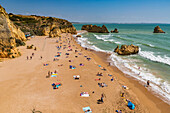 Praia Dona Ana in der Nähe von Lagos, Bezirk Faro, Algarve, Portugal